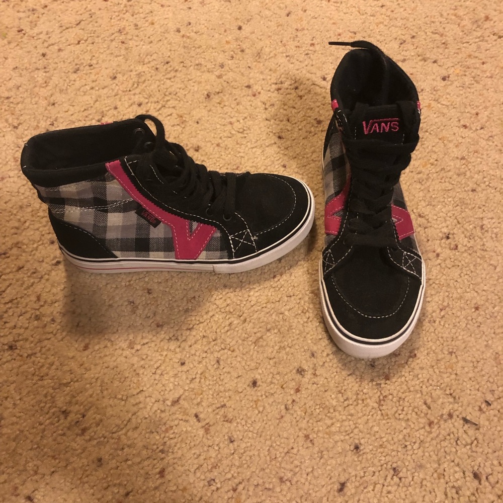 EUC kids size 12 Vans sneakers